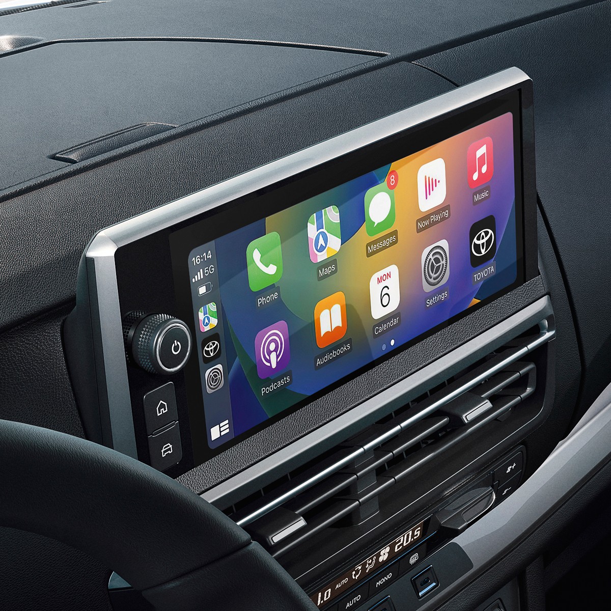 Apple CarPlay op het multimediascherm